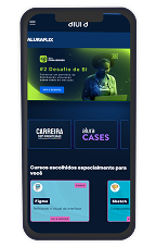 Plataformas Alura+ pelo monitor ou smartphone